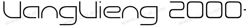 VangVieng 2000字体转换